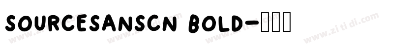 sourcesanscn bold字体转换